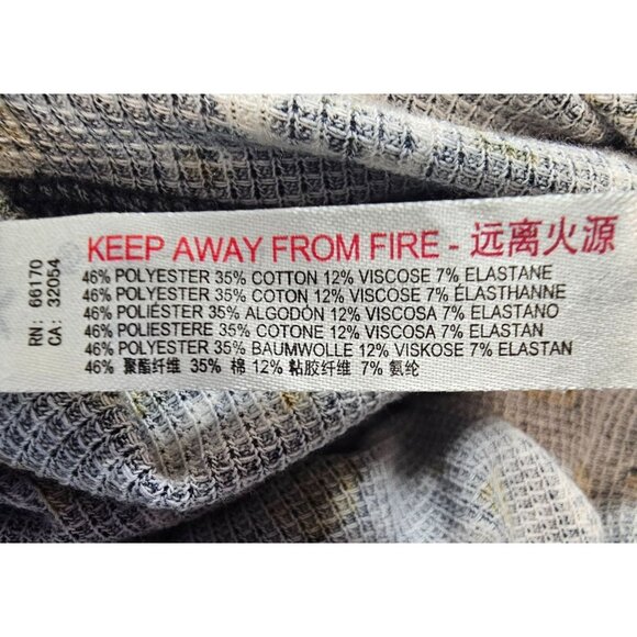 Free People Womens L Home Alone Floral Waffle Knit Long John Jumpsuit Pajamas - Picture 16 of 16